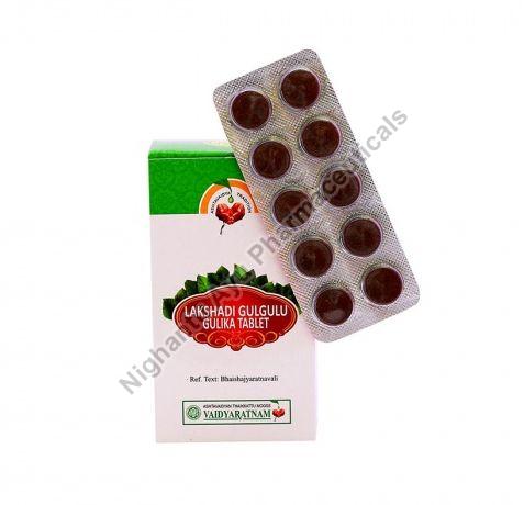 Vaidyaratnam Lakshadi Gulgulu Gulika Tablets, Packaging Type : Blister Pack