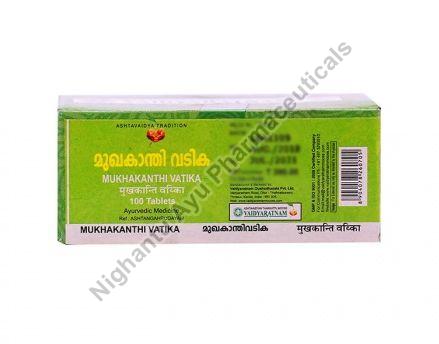 Vaidyaratnam Mukhakanthi Vatika Tablets