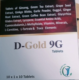 D-Gold 9G Tablets, Purity : 99%