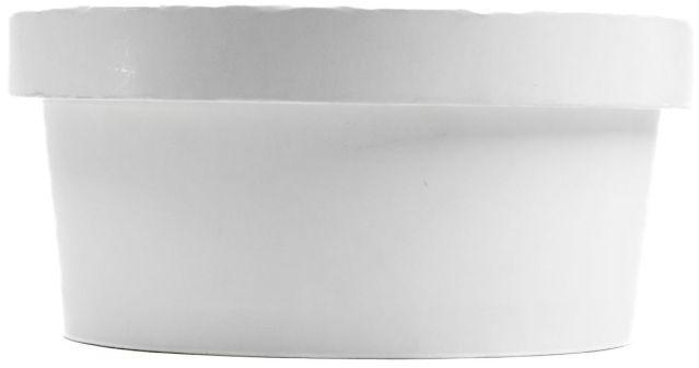 White 120 ml Paper Tub with Lid, Shape : Round