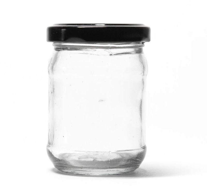 Transparent Round 125 ml Mushroom Glass Jar
