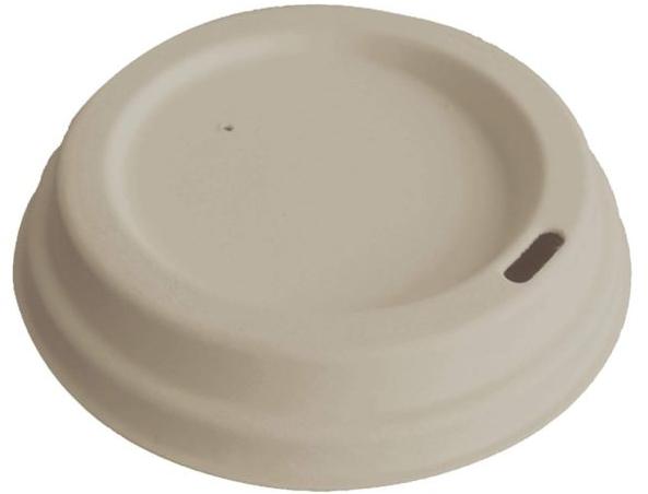 Grey Round 360 ml Bagasse Cup Lid, Size : Standard