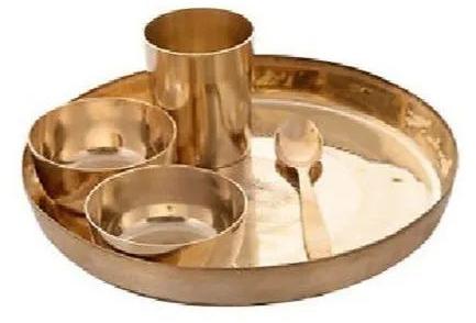 Golden 5 Pcs Bronze Dinner Set