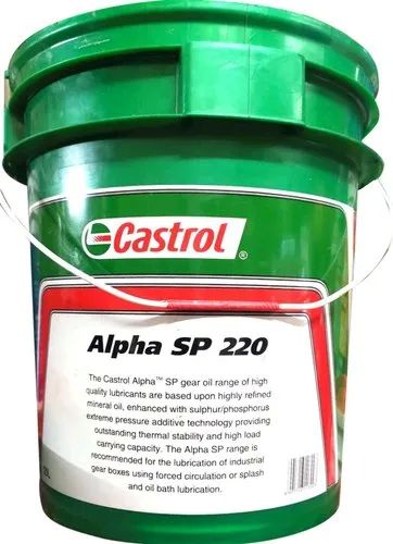 Yellow Liquid Castrol Alpha SP 220 Gear Oil