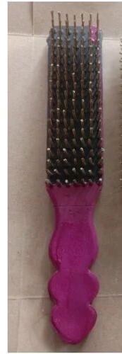 Pink Brass Plastic Handle Wire Brushes