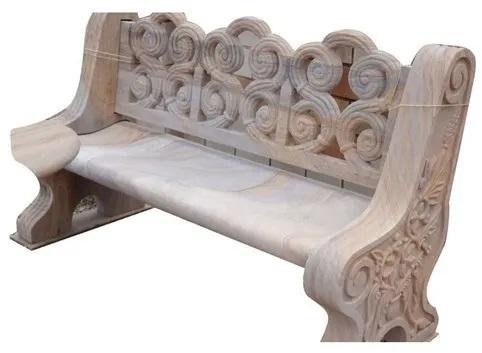 Sandstone Bench, Size : 2 feet Width x5 feet Length