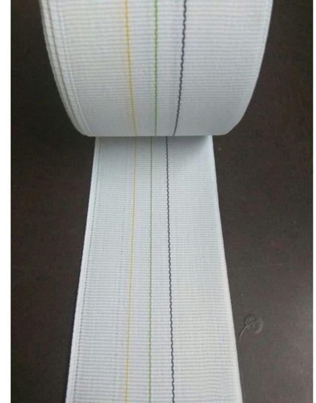 White Double Sided Polyester Tiranga Curtain Tape, Size : All Sizes