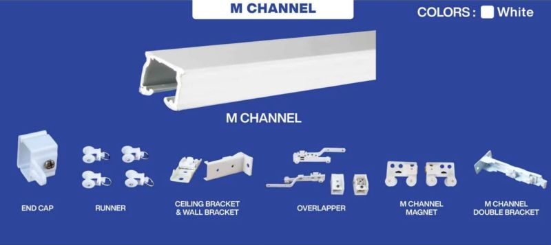 M Channel Curtain Track System