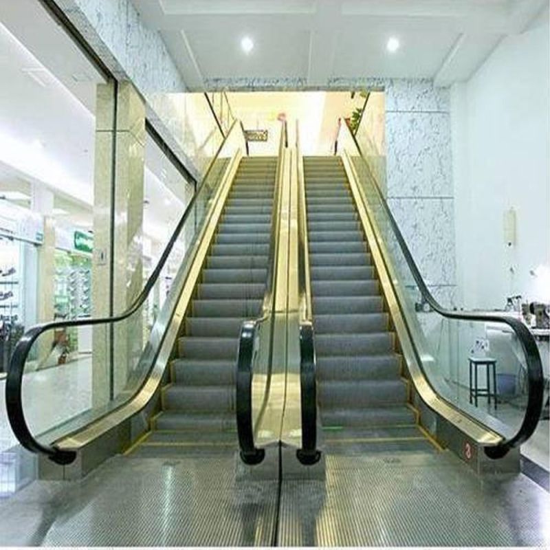 Silver Rectangular Alex Elevator Electric Commercial Escalator, for Passenger Use
