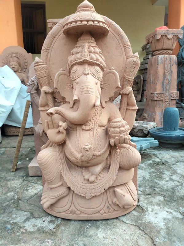 Sand Stone Ganesh Ji Statue