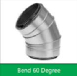 60 Degree SS Ducting Pipe Bend, Feature : Crack Proof, Durable, High Strength