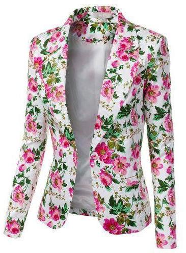 Cotton Ladies Printed Jacket, Feature : Skin-Friendly, Easy Washable, Comfortable, Attractive Designs