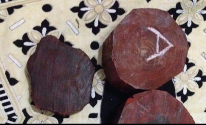 red sandalwood logs