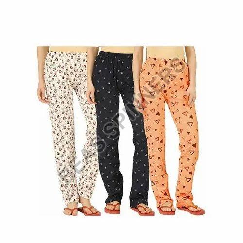 Printed Ladies Casual Cotton Lower, Length : Full
