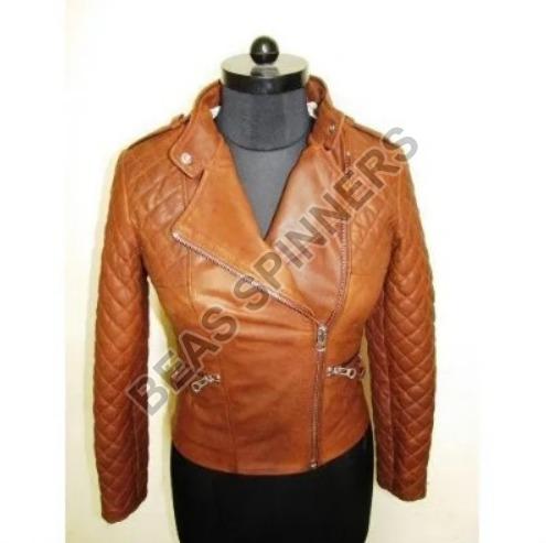 Plain Ladies Vintage Leather Jacket, Feature : Skin-Friendly, Eco-friendly, Quick Dry, Waterproof