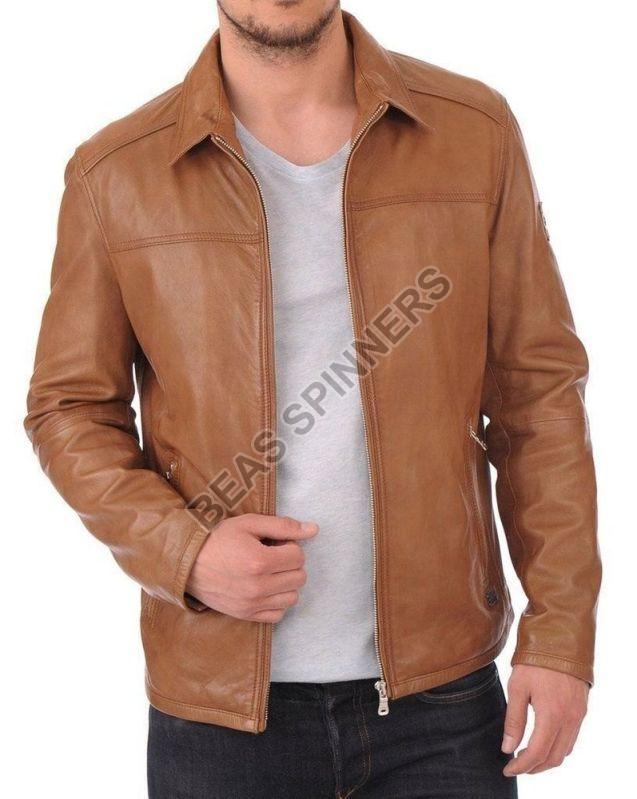 Plain Mens Handmade Leather Jacket, Occasion : Formal Wear, Party Wear, Casual Wear