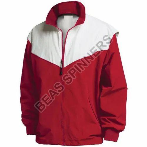 Plain Polyester Mens Sports Jacket, Packaging Type : Packet