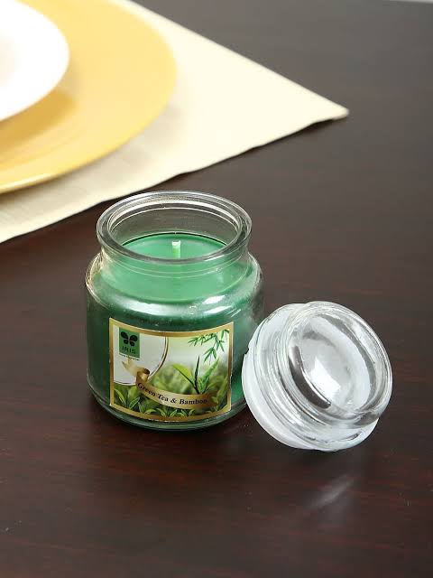 Glass candle jar, for Home Decor, Hotel Decor, Feature : Eye Catching Look, Light Weight, Strong Fragrance