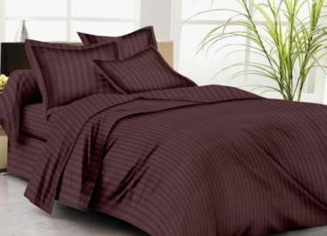 Brown Stripe Bed Sheet Set