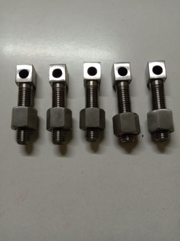 Powder Coated Stainless Steel Square Head Eye Bolt, for Industrial