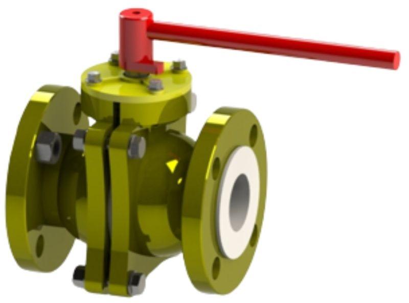 Lined Three Piece Ball Valve at Best Price in Ahmedabad | LK Polymers