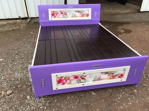 Multicolor Purple Wooden Work Italian Bed, for Home, Feature : Stylish