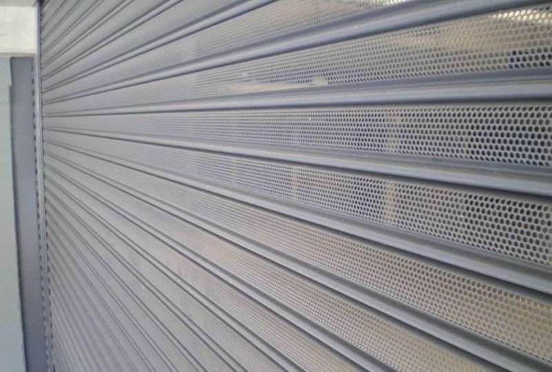 Electric Polished Perforated Rolling Shutter, for Industrial, Commercial, Shops, Home, Specialities : Cost Effective