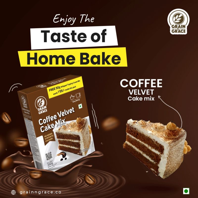 Coffee Velvet Cake Mix, Packaging Size : 2kg