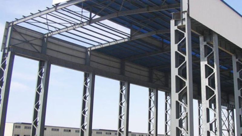 Prefabricated Warehouse Structure, Surface Treatment : Color Coated