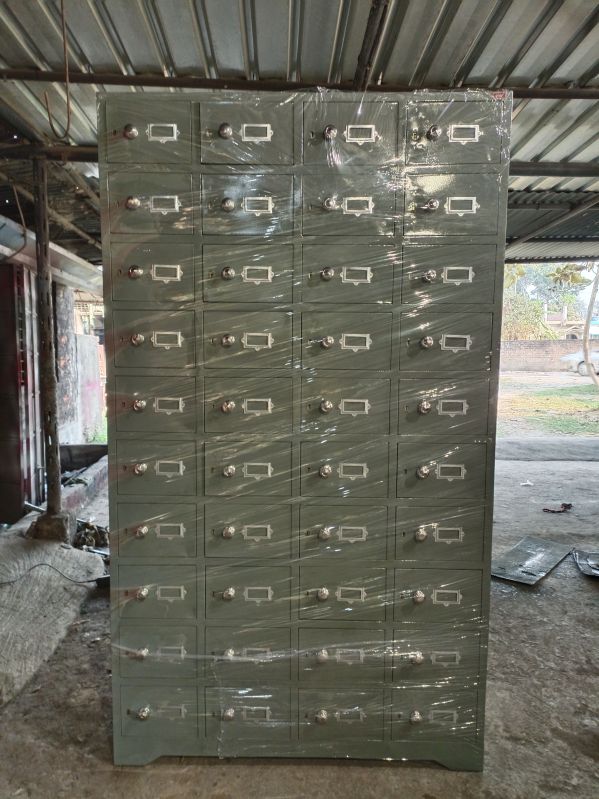 Mild Steel 40 Locker Cabinet, For Hospital, Shape : Rectangular