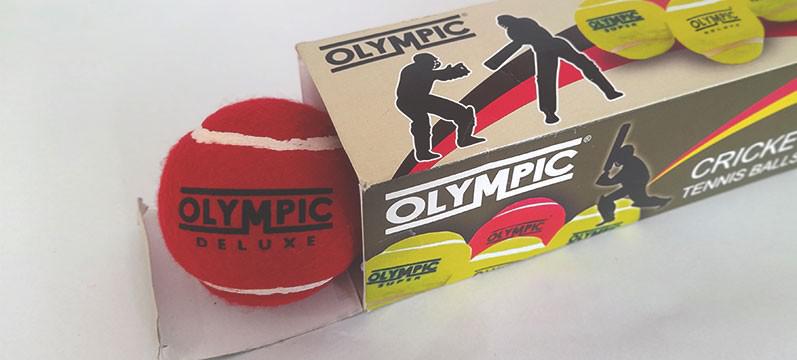 Round Olympic Deluxe Light Cricket Tennis Ball