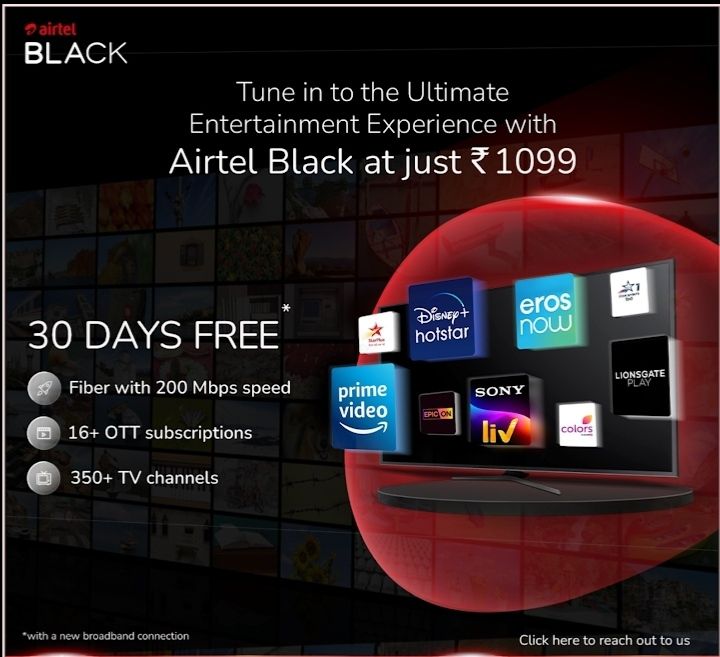 Service Provider of airtel broadband solutions Airtel