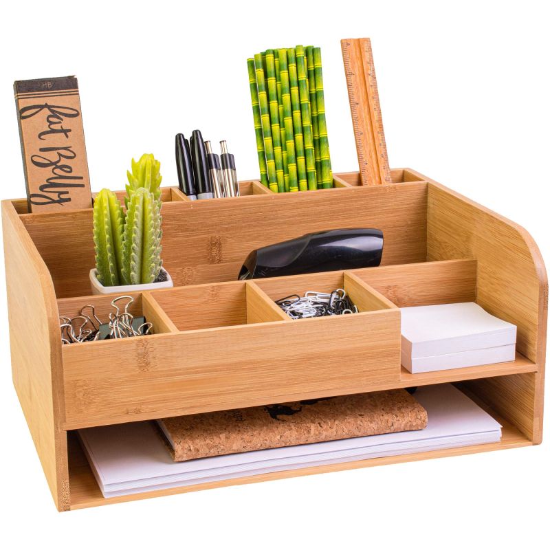 Wooden Office Table Organizer