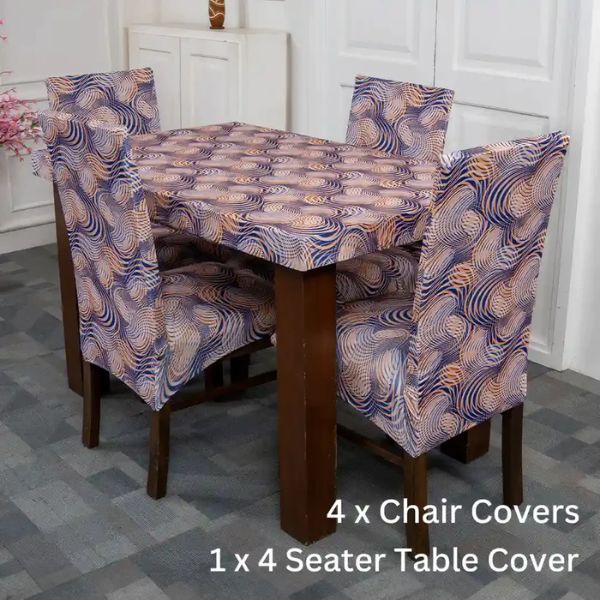 DivineTrendz Exclusive - Eclipse Ring Elastic Chair &amp;amp;amp;amp; Table Cover