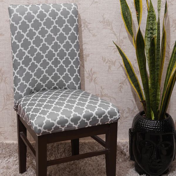 gray diamond dining chair covers