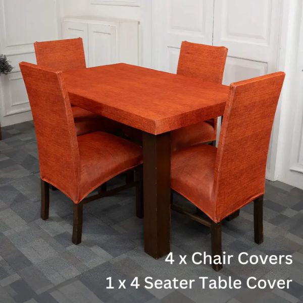 DivineTrendz Exclusive - Sunset Juth Elastic Chair &amp;amp;amp;amp; Table Cover