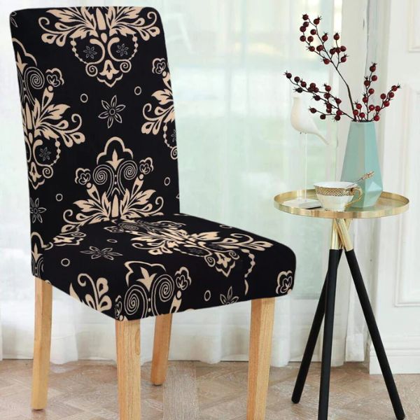 Magic Universal Chair Cover - Beige &amp;amp; Black