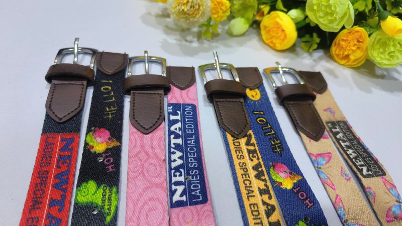 Newtal Cotton Ladies Printed Belt, for Casual Wear, Party Wear, Feature : Nice Designs, Smooth Texture