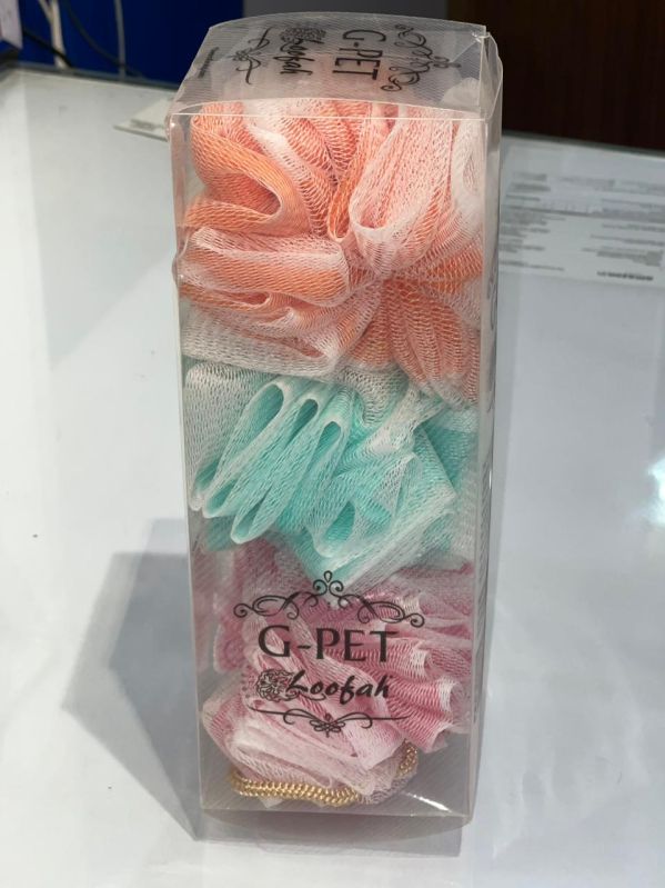 G-PET SPONGE Polyester Loofah, for BODY WASH, Size : 10cm