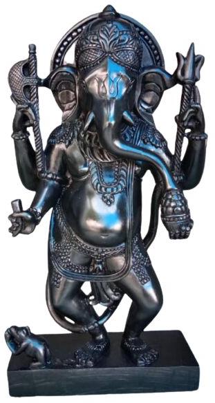 2 Feet Black Marble Ganesh Statue