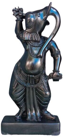 28 Inch Black Marble Ganesh Statue