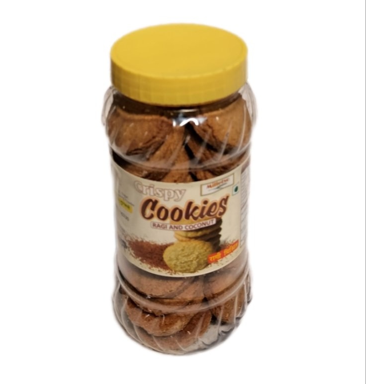 Milletso Ragi Coconut Crispy Cookies 200 gm Bottle Pack MRP