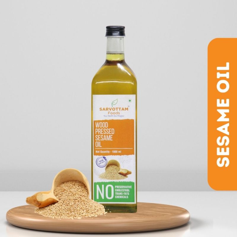 Liquid Wood Cold Pressed Sesame Oil, for Cooking, Packaging Type : Plastic Bottle, Box