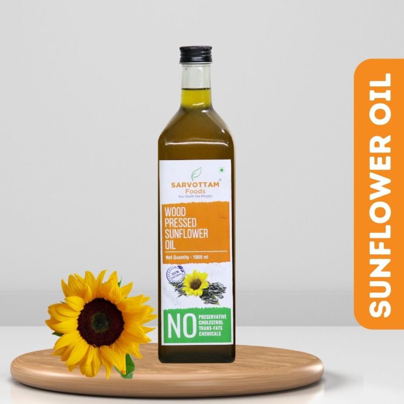 Wood Cold Pressed Sunflower Oil, Packaging Size : 1ltr