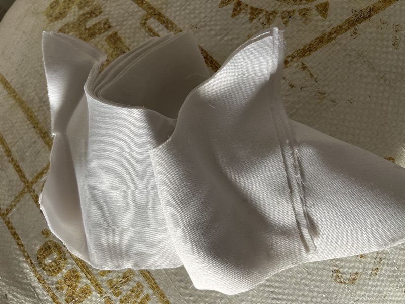 Plain white polyester cotton fabric for Blazer, Bags