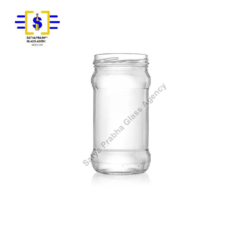 ROUND 400 gm Glass Fudkor Jars, for PICKLE, GHEE, HONEY, Feature : Fine Finish, Light Weight