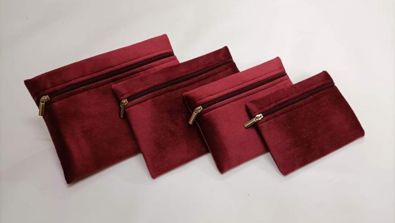 Red Jewellery Pouches, Size : 12x10inch, 14x10inch, 14x12inch