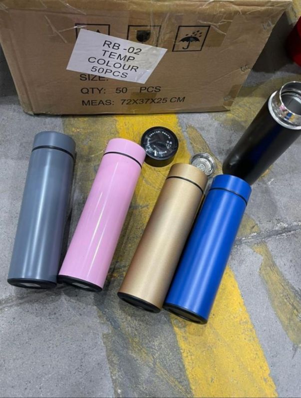 Stainless Steel Temperature Water Bottle, Packaging Type : Box