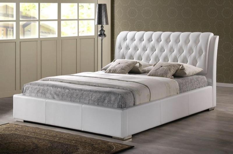 Multicolor Rectangular 40-50 Kg Designer Upholstered Bed, For Bedroom, Size : 5x6 Feet