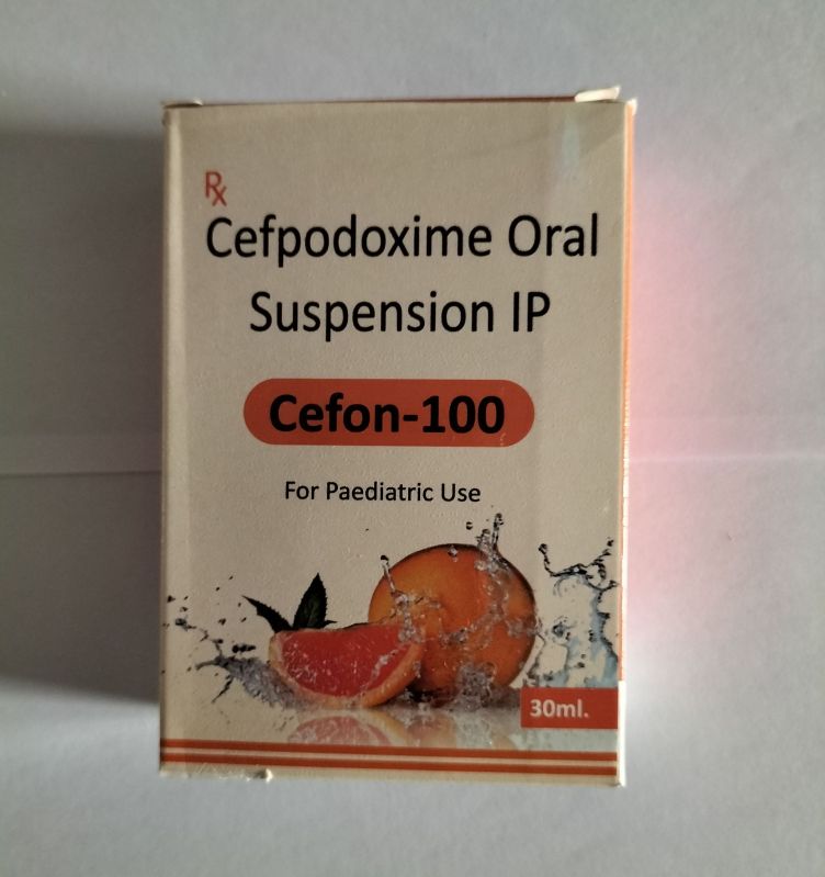 Cefon-100 Oral Suspension, Packaging Type : Plastic Bottles